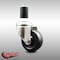 Service Caster 3 Inch 316SS Soft Rubber Wheel Swivel 1-5/8 Inch Expanding Stem Caster SCC SCC-SS316EX20S314-SRS-158 - alternate 1